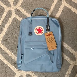 Blue Fjallraven kanken backpack